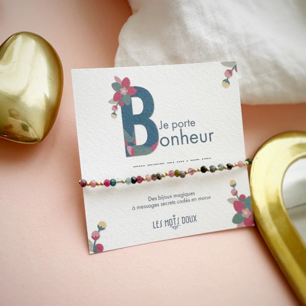 BRACELET GEMMES BONHEUR - LES MOTS DOUX - LE MOUTON A 3 PATTES - 1