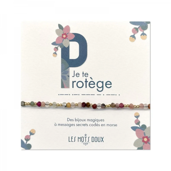 BRACELET GEMMES PROTEGE - LES MOTS DOUX - LE MOUTON A 3 PATTES - 1