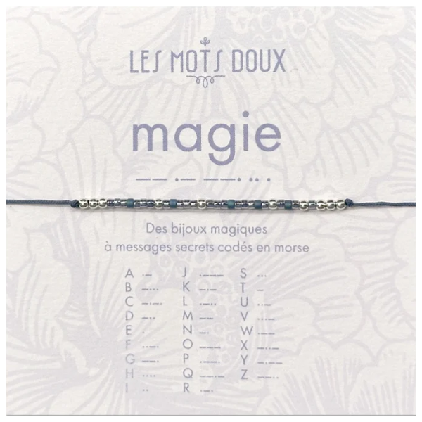 BRACELET LIEN CODE MORSE MAGIE OR - LES MOTS DOUX - LE MOUTON A 3 PATTES - 1