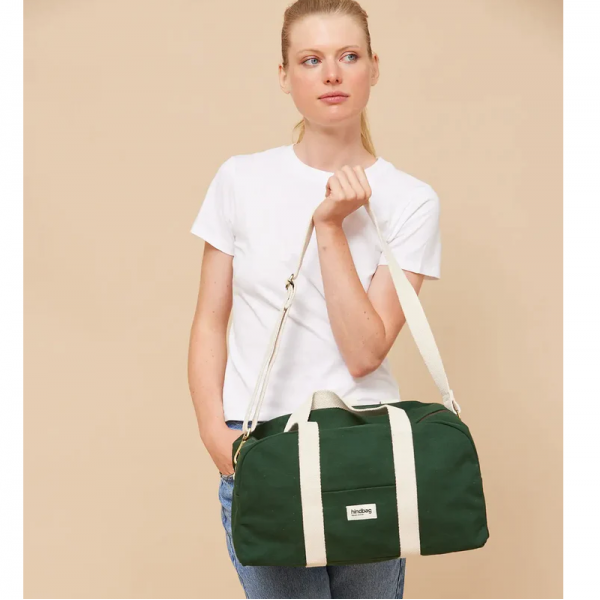 SAC BOWLING CHARLIE COTON BIO VERT SAPIN - HINDBAG - LE MOUTON A 3 PATTES - 1